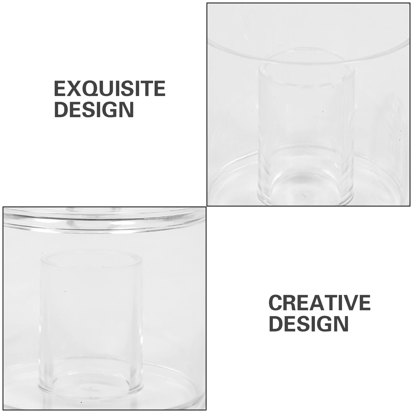 

1pc Cotton Swab Storage Box Transparent Makeup Cotton Organizer Dustproof Moisture Resistant Rounded Acrylic for Bathroom