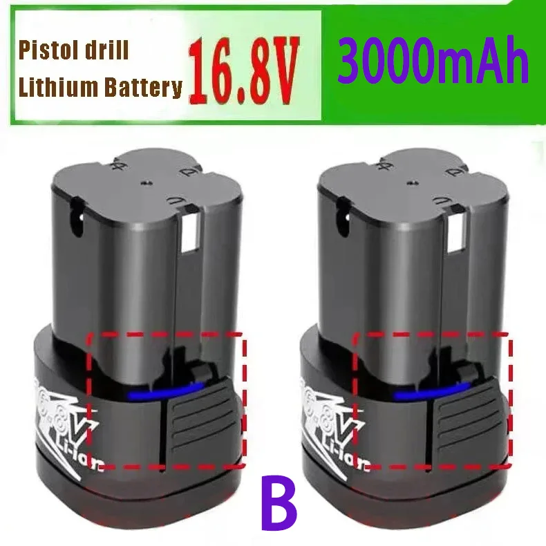 100%Original 16.8V 3000mAh.herramientas.electricas de.bateria,taladro recargable.para.destornillador.inalambrico.
