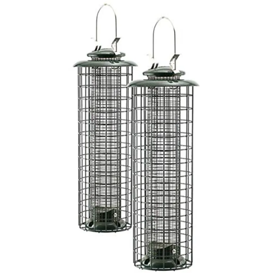

2 Pack of Woodlink Caged Screen Tube Bird Feeders 2
