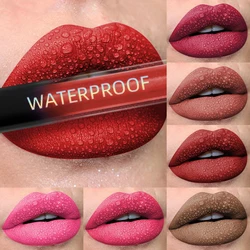 19 colors Matte Velvet Lip Gloss Waterproof Liquid Lipstick Nude Black Lips tint Makeup Lip Glaze Cosmetics Red Lip Stain Beauty