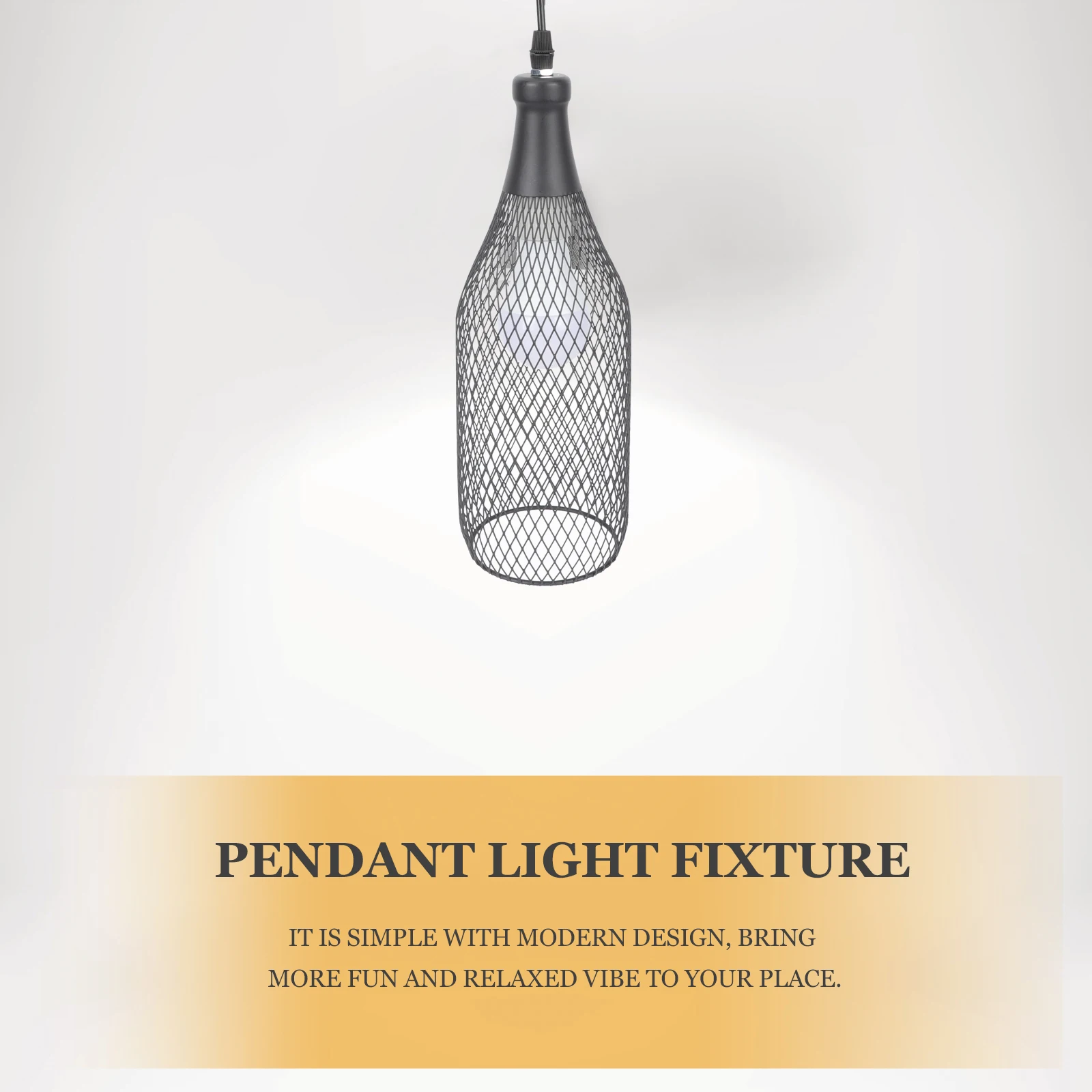 

Industrial Style Metal Fixture Hanging Lamp For Living Room Bedroom Office Decorative Lighting Warm Atmosphere Durable Design
