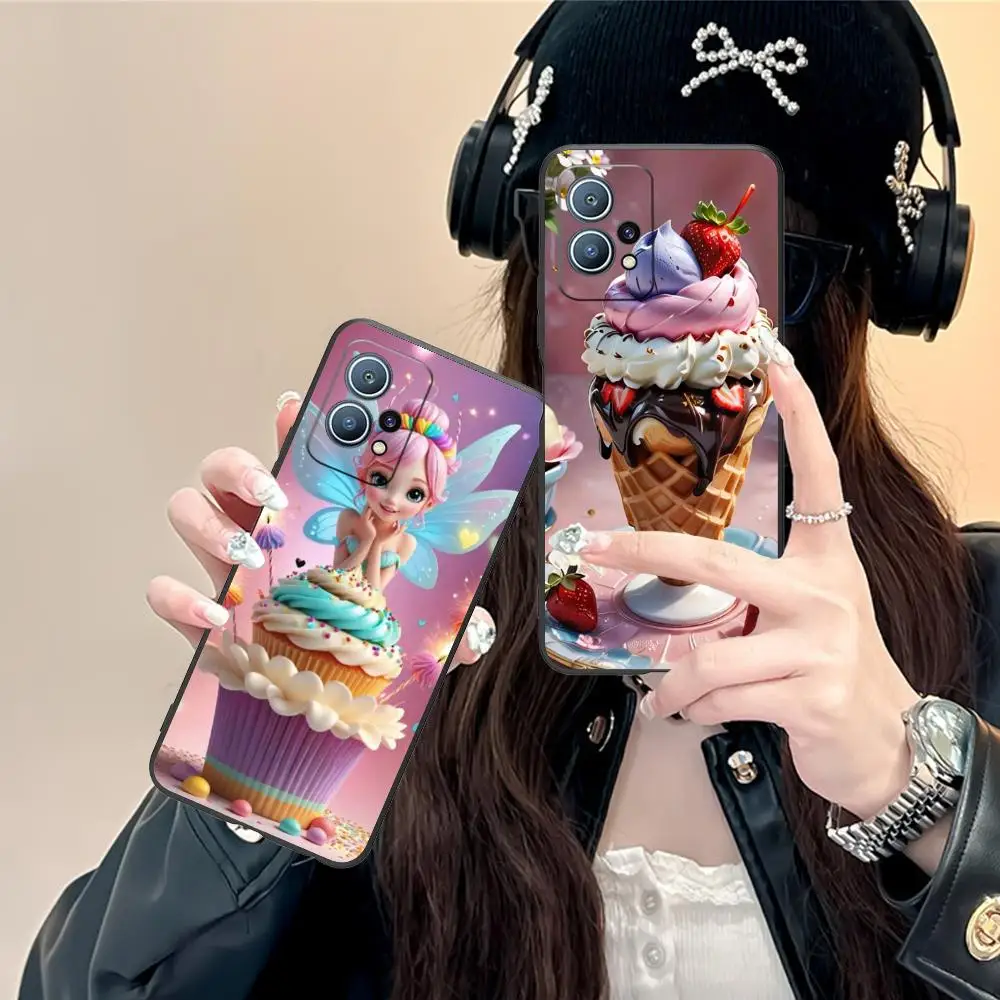 Чехол для телефона с рисунком молочного коктейля и мороженого для Huawei P60 P50 P40 P30 P20 P10 P9 P8 Pro Lite Plus, мягкий противоударный чехол из ТПУ