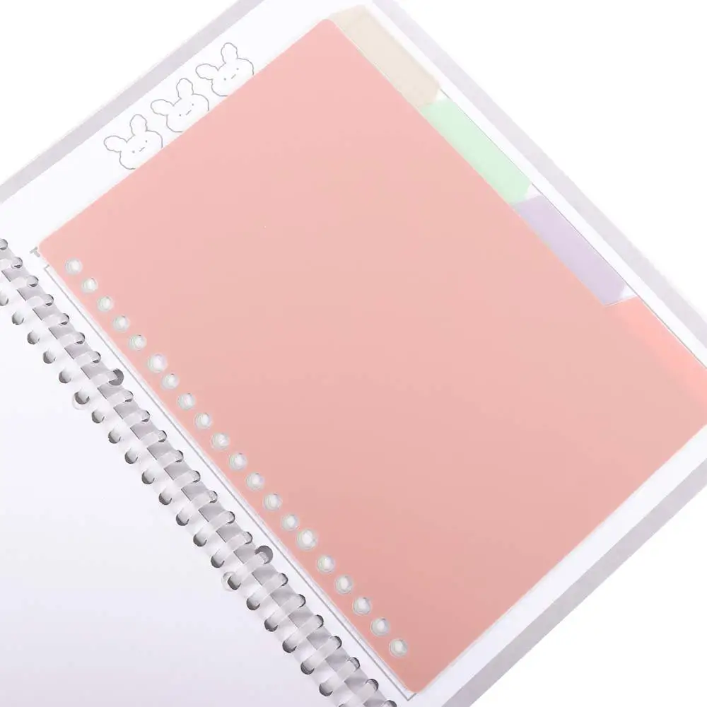 A4 Scrapbook Coil Book Bookmark Binder Index Dividers Binder Index Page Loose-leaf Inner Page Notebook Separator Page