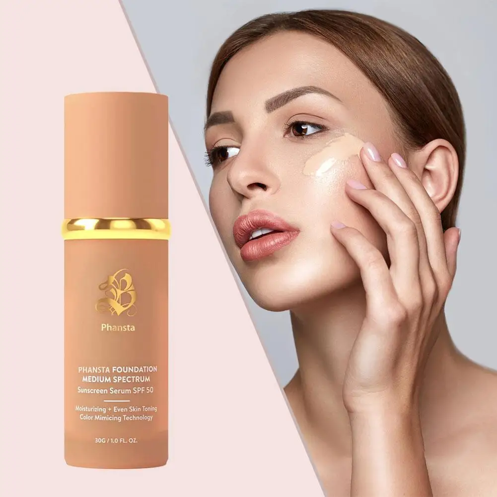 4 In 1 Foundation Liquid- Hydrating Medium Full Coverage Concealer With Inspired By Forever Bloom-Longwearing Waterproof