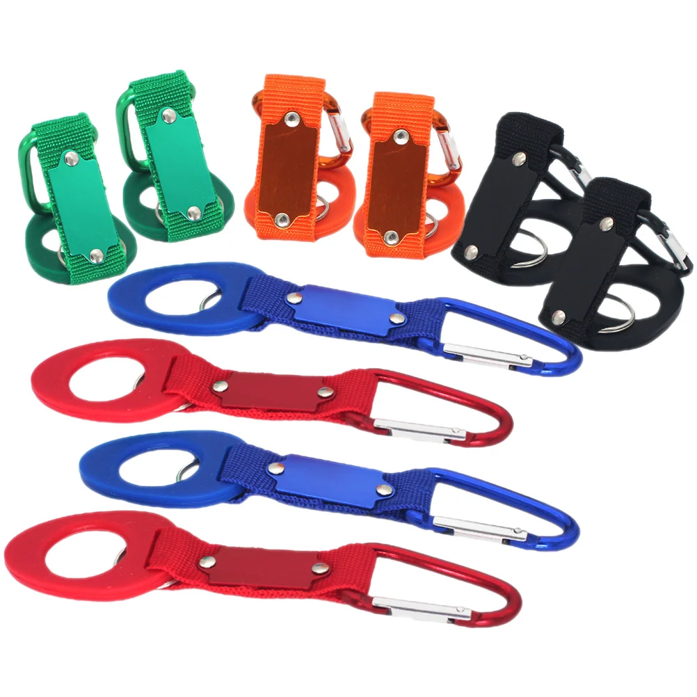 10 قطعة للمشي لمسافات طويلة في الهواء الطلق تسلق شماعات المياه الرياضة زجاجة ماء المشي لمسافات طويلة زجاجة الناقل الناقل مشبك معلق