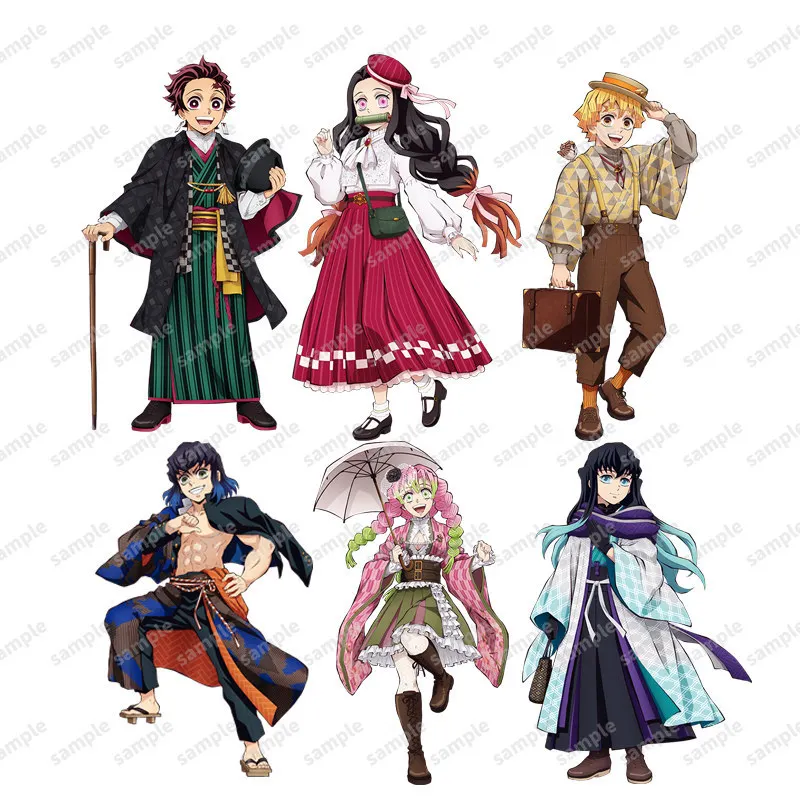 New Anime Demon Slayer Kimetsu No Yaiba Tanjirou Nezuko Zenitsu Action Figures Acrylic Stand Model Desk Decor Toy Gift