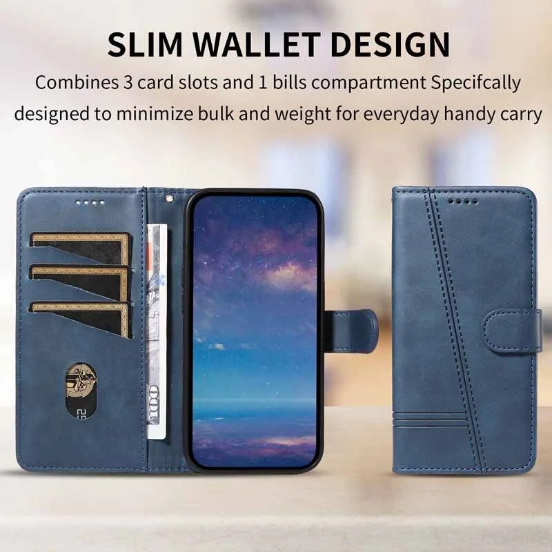 Leather Case For Samsung Galaxy A05 A05S A04 A04S A04E A02S A03S A03 Core M12 M22 4G M32 M54 M23 M15 M55 5G Flip Wallet Cover