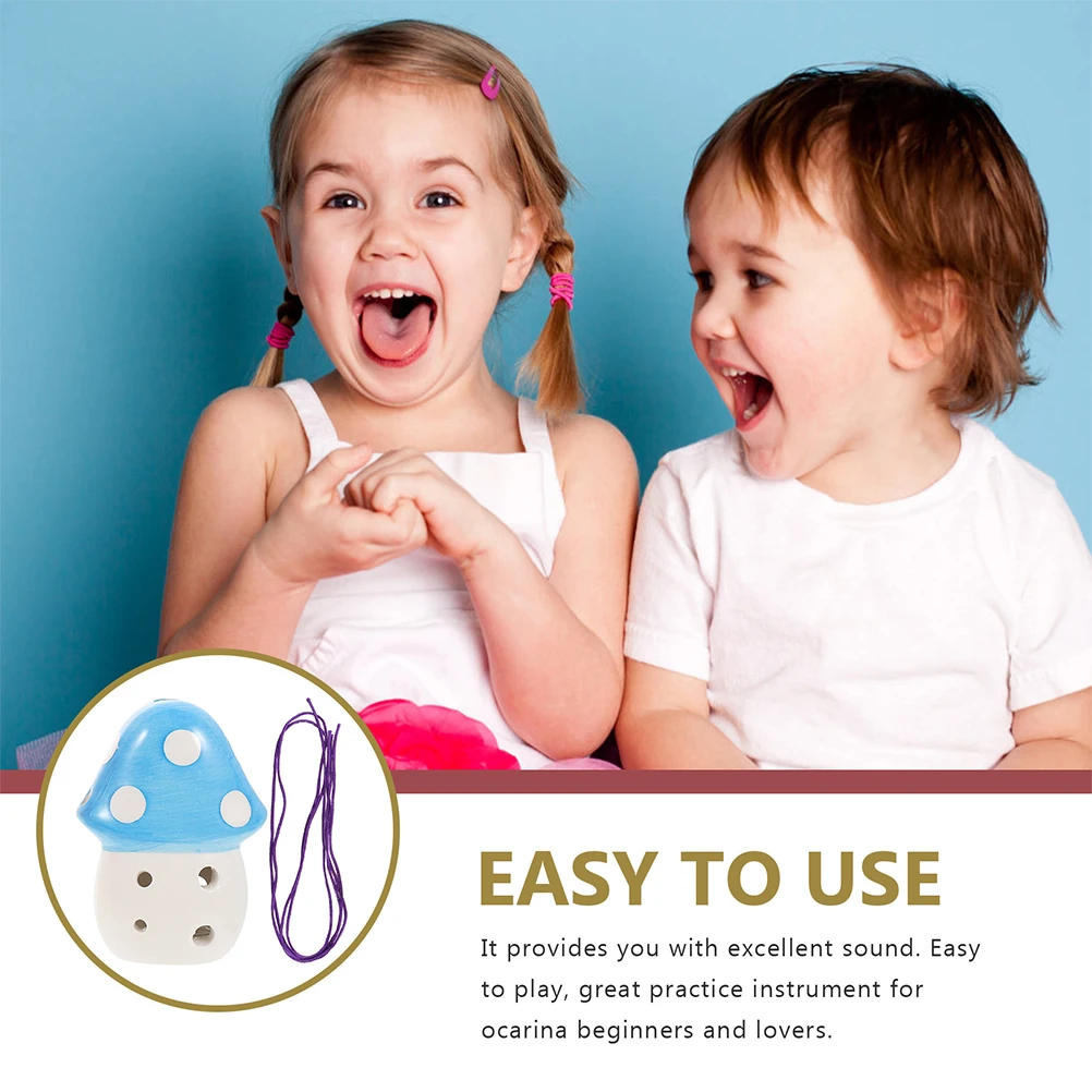 

Beginner 6-Hole Ocarina Ceramic Instrument Compact Design Ergonomic Lightweight Perfect for Music Lovers Performers