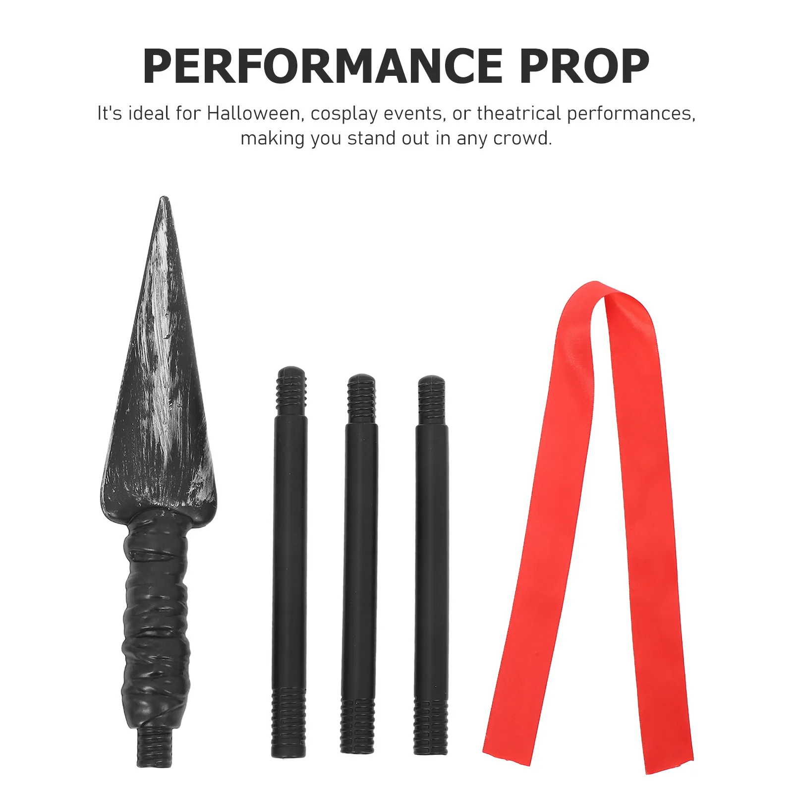 Lance de chevalier romain, accessoires de Costume d'halloween, accessoires de fête, lance en métal, jeu de Cosplay, jouets pour spectacle sur scène