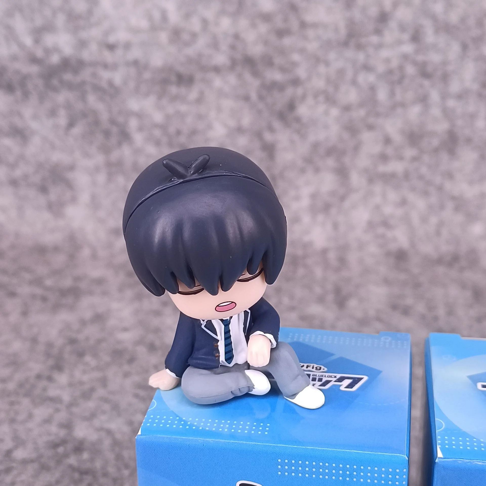 4pcs/set Anime BLUE LOCK Q-version Sitting posture Action Figure PVC Model Statue Twisted Egg doll Toy Desk Decor Gifts boxed