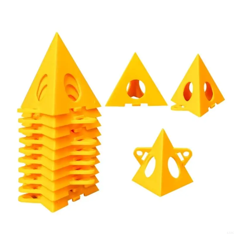 LX0C 38Pcs Pyramid Stands Set Triangle Stand Paint Tool Triangle Paint Pad Feet Auxiliary for Woodworking Accessories