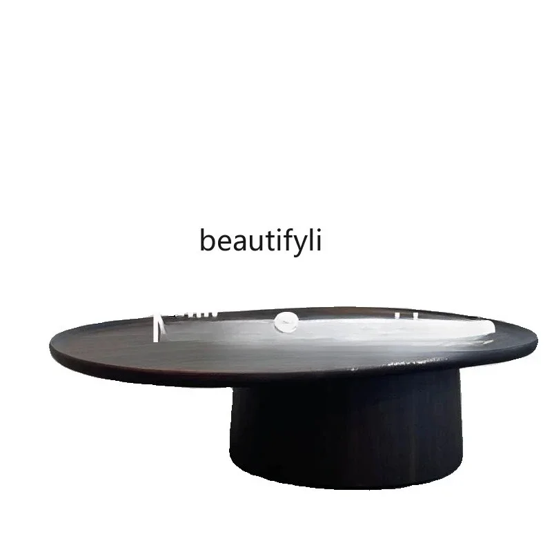 

45Modern coffee table combination designer solid wood art low table combination wabi-sabi wind bed and breakfast coffee table