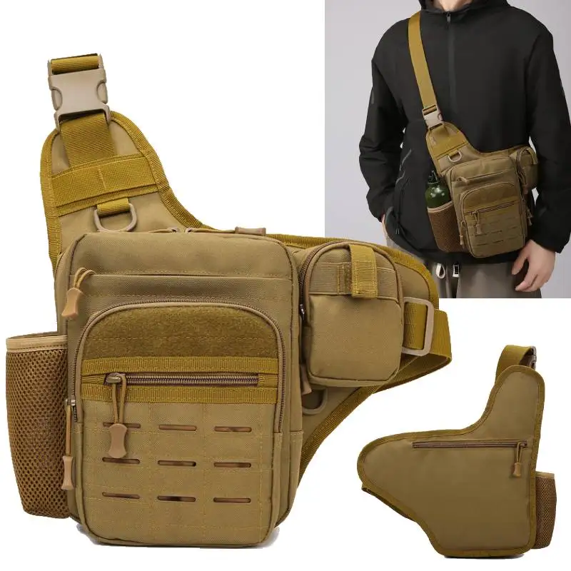 

Fishing Tactical Shoulder Bag Travel Climbing Camping Handbag Outdoor Sports Cycling Molle Crossbody Chest Single Backpack