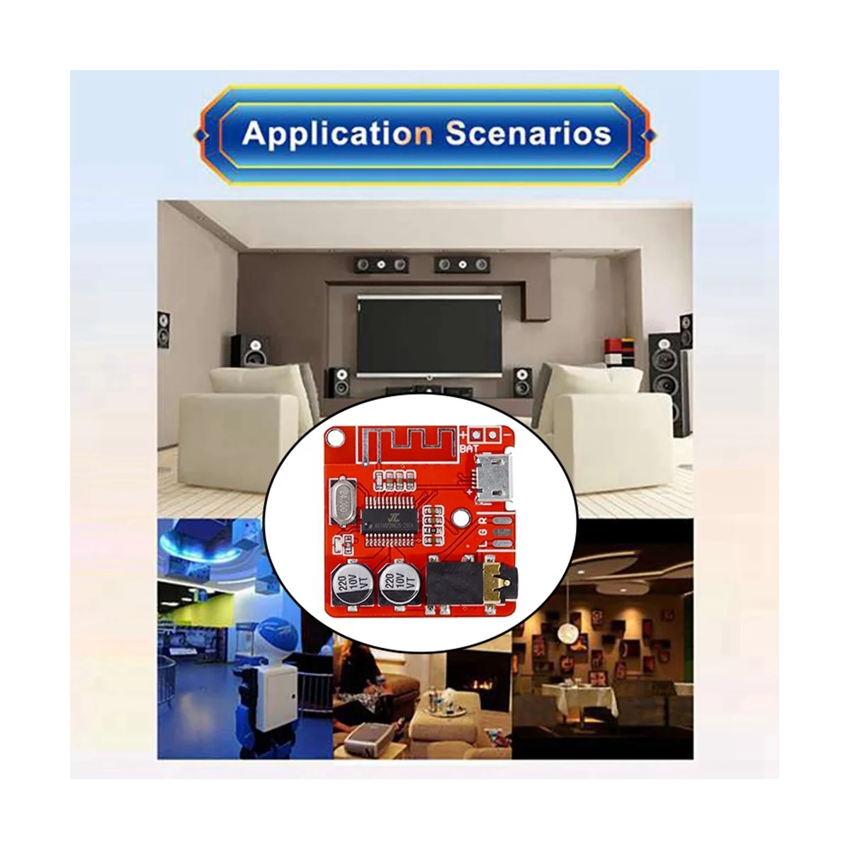 BT5.0 dekoder Audio + casing MP3 Bluetooth Audio papan modul Lossless Speaker mobil penguat Audio papan penerima Audio DIY