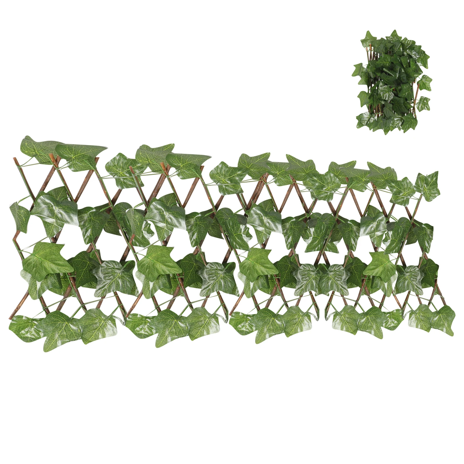 

Artificial Green Leaves Wall 40x21cm Privacy Fence Decor able Outdoor Decoration Simulated Plant Wall Faux Leaf