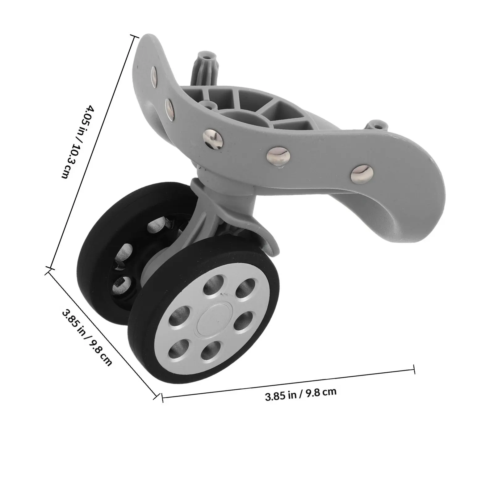 2Pairs Silent Swivel Suitcase Wheel Repair Kits Luggage Replacement Wheels for Travel Luggage Trolley Cases Accessories
