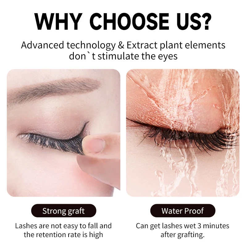 Winky Beauty 15ml Przezroczysty Klej do Przedłużania Rzęs Super Bonder Szybkoschnący Długotrwały Klej do Rzęs