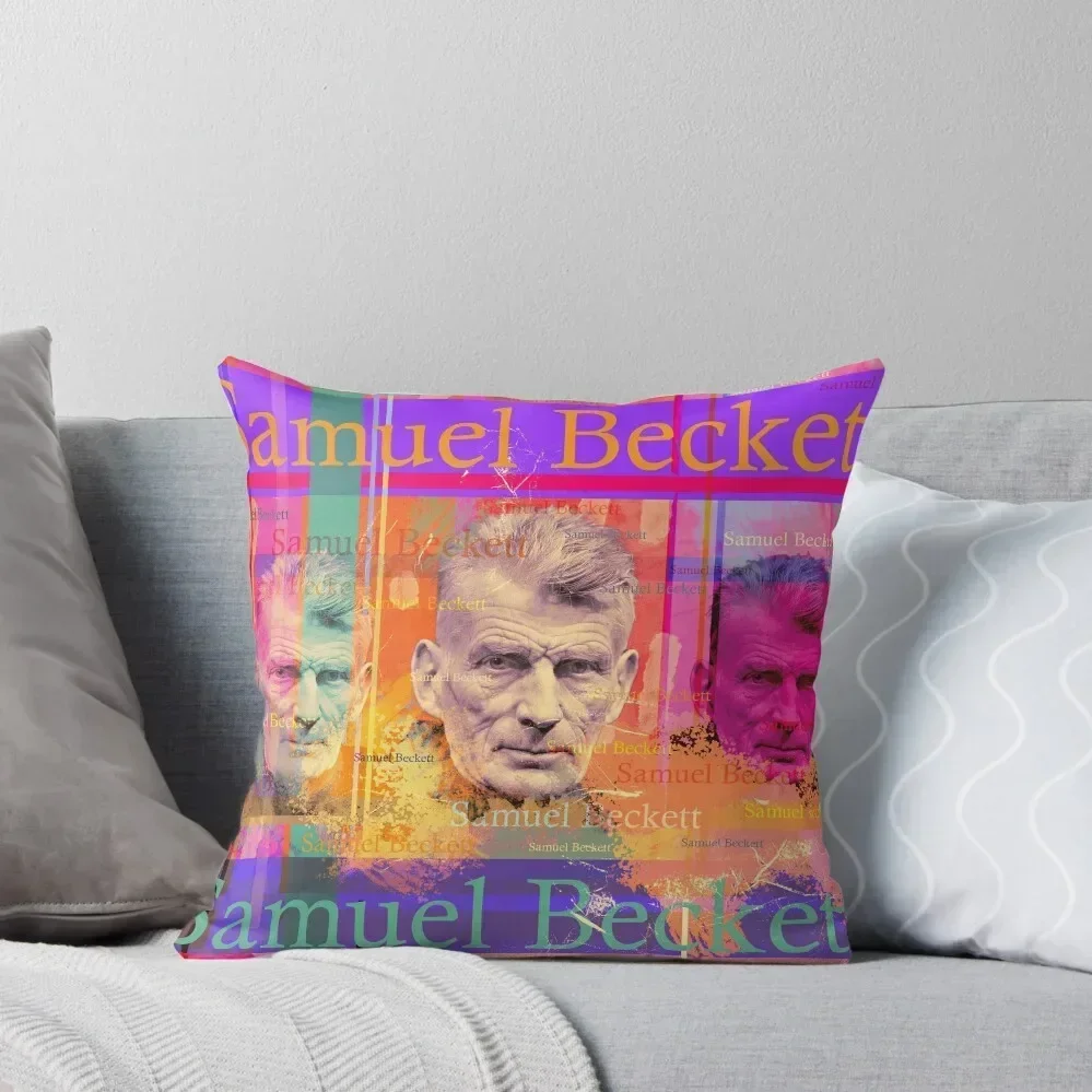 Samuel Beckett portrait, aesthetic, well-known writer Throw Pillow Custom Cushion luxury sofa pillows Christmas Pillows pillow