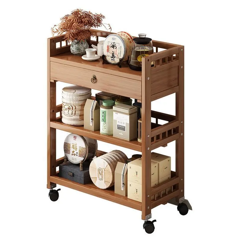 Mobile small cart table home sofa side several shelves floor multi-layer placed Beauty salon barbershop organizer rack kitchen