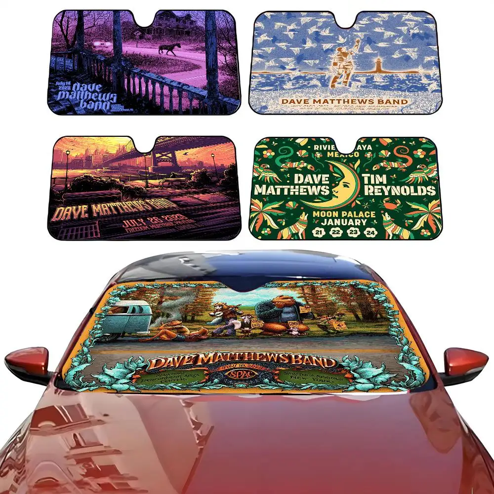 

Band D-Dave M-Matthews Car SunShade Parasol Car Windshield Sun Shade UV Protection and Interior Cooler
