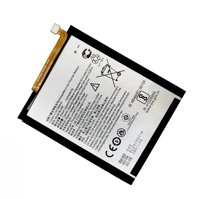 3300mAh BL299 Mobile Phone Battery for Lenovo Z5s L78071 6.3 Inch High Quality Rechargeable Replacement Battery Bateria 3.8V