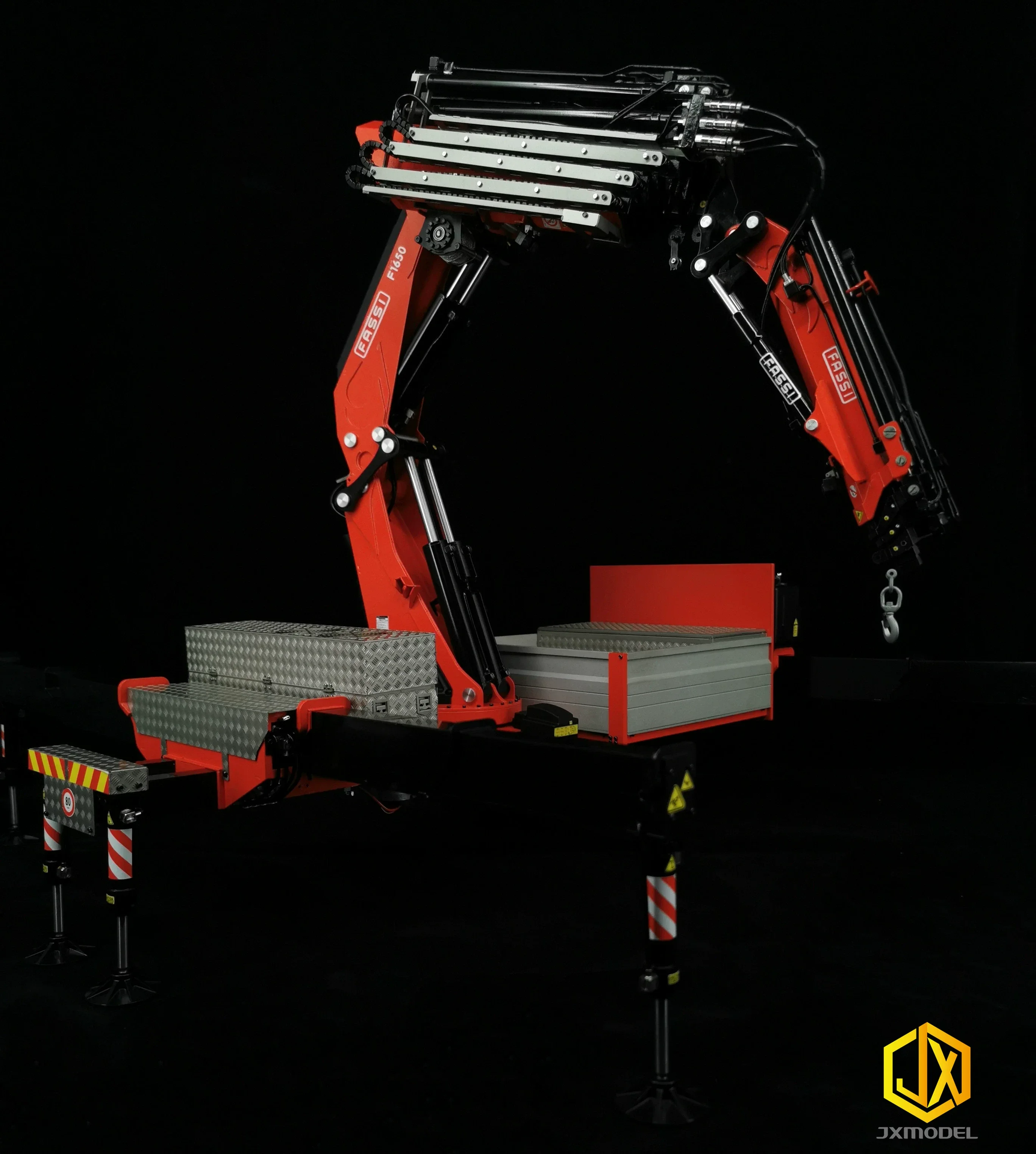 JXmodel F1650 heavy-duty truck-mounted crane-truck remote control truck fully hydraulic construction machinery