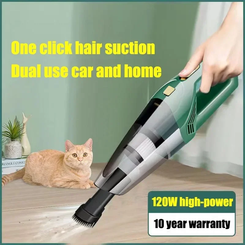 Xiaomi Youpin Car Vacuum Cleaner 120W High Power Mini Handheld Wireless Vacuum Cleaner Strong Suction Dual Use For Car Home New