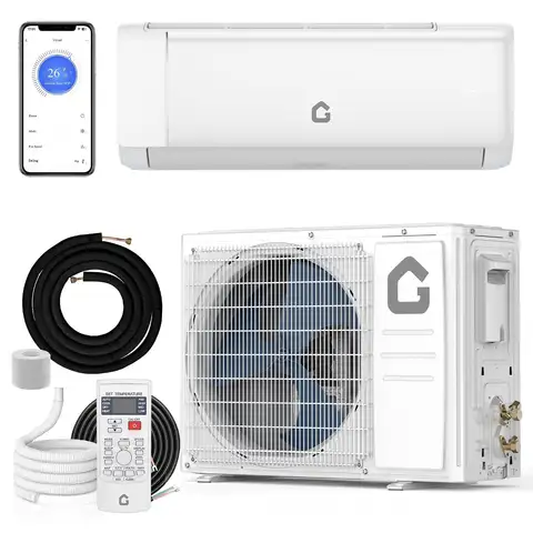 12,000 BTU Mini Split Air Conditioner,22 SEER2,750 Sq.Ft Cooling/Heating,Smart Inverter,Alexa WiFi Control, 5 Modes, Custom