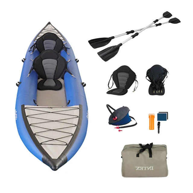 

2022 Factory Wholesale High Quality Kayak Boat Folding Kayak Cheap Inflatable Kayak 2 Person