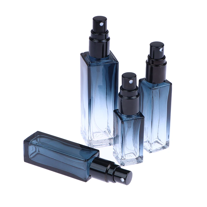 Bottiglia dispenser di profumo blu sfumato Bottiglia cosmetica da viaggio portatile di fascia alta da 5 ml/9 ml/20 ml