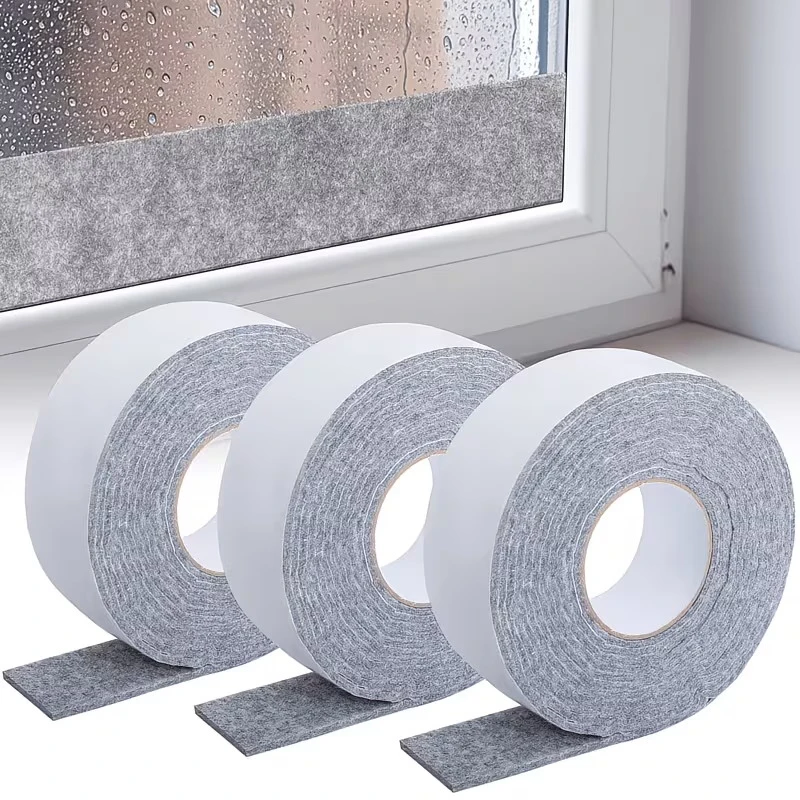 【HMA】Window Anti-Condensation Absorbent Strip Self-Adhesive Reusable Felt Strip Door Windows Sealing Strip Moisture-Resistant