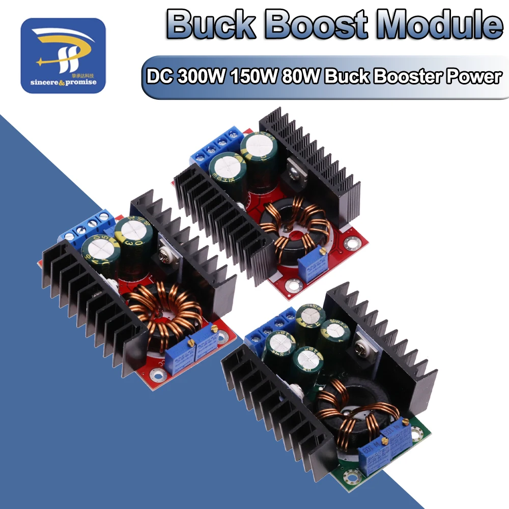 DC-DC 150W 10A Boost Converter 9-35 to 1-35V 80W Buck Booster 300W Step Down Step Up Adapter Module Adjustable Voltage Regulator