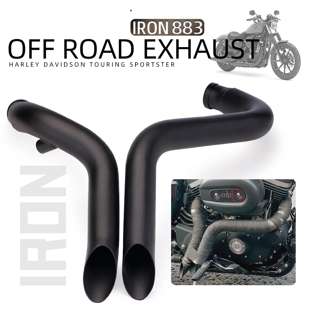 

Для T7 Softail Sportster 883 1200, выхлопная труба мотоцикла, аксессуары для управления вперед, туристический спортстер
