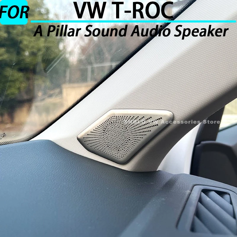 

Car A Pillar Sound Audio Speaker Door Audio Speaker for VW T-ROC Interior Accessories 2018 2019 2020 2021 2022 2023 2024 2025