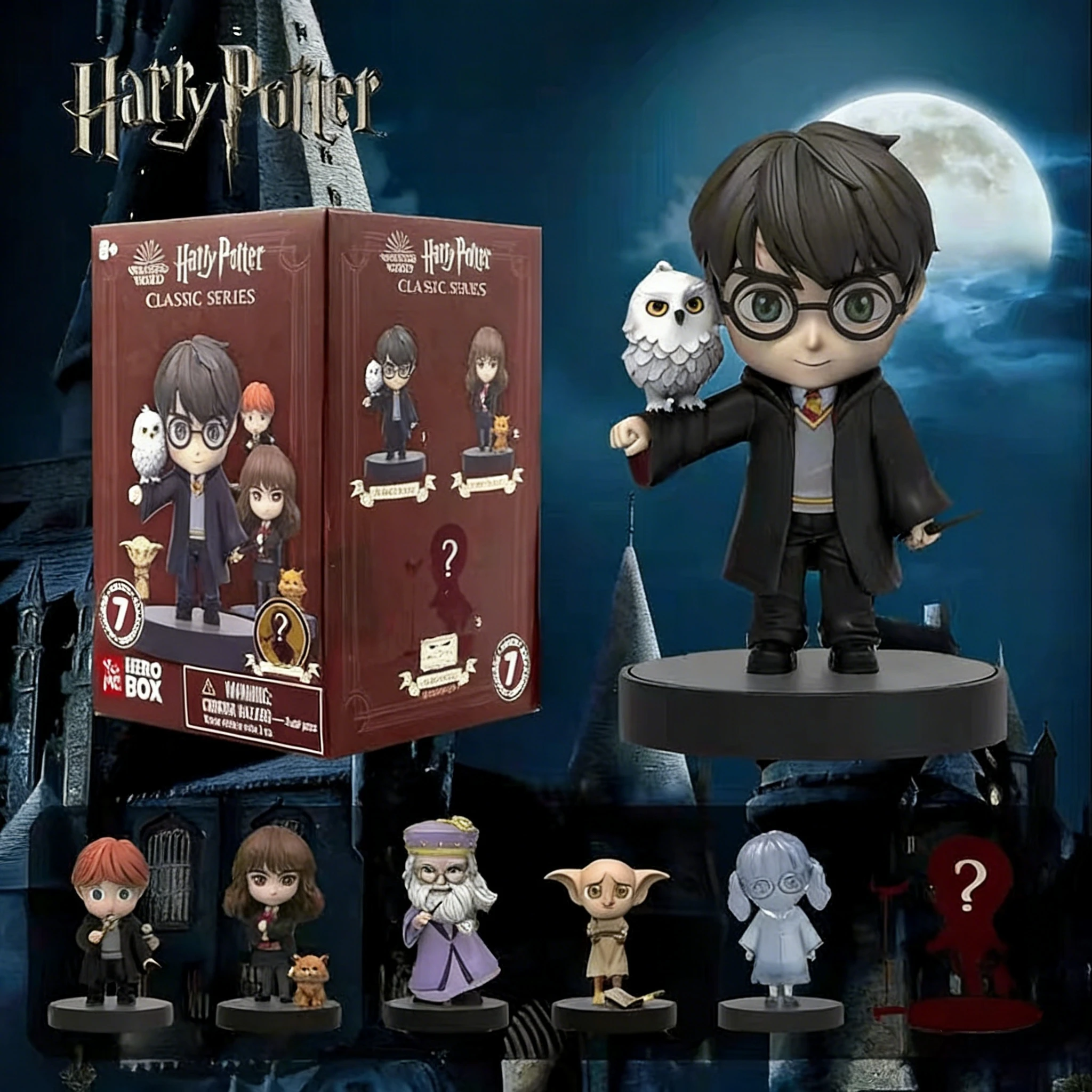 Caja Sorpresa de Figuras del Mundo Mágico de Harry Potter, Coleccionables Mágicos, Decoración de Escritorio Moderna, Regalos para Fanáticos de la Película