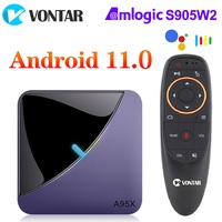 VONTAR A95X F3 Air II RGB TV BOX Android 11 Amlogic 4GB RAM 64GB 32GB BT Wifi 4K  Media Player 2G 16G Set top TVBOX Media player