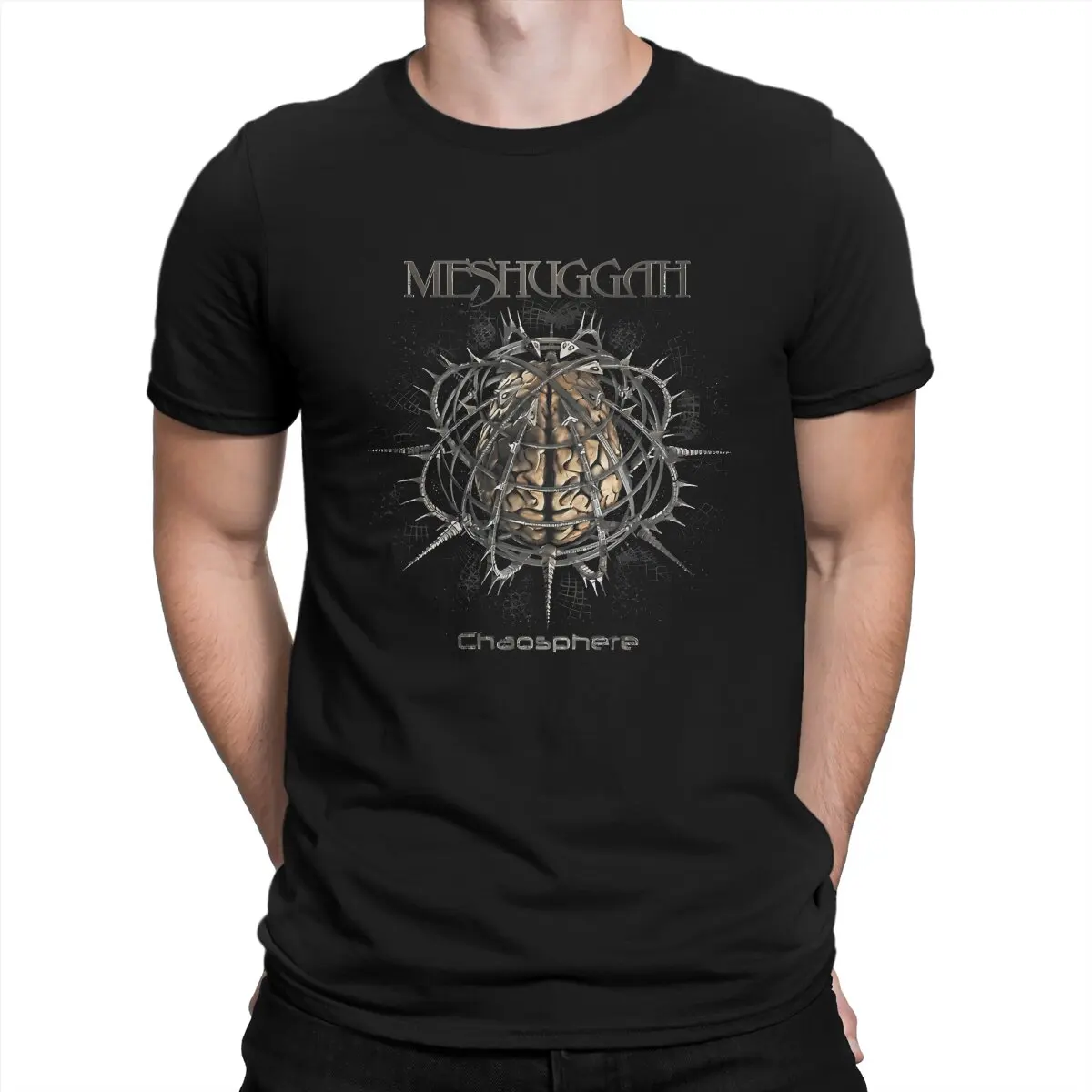 Meshuggah Men's T Shirt M-Megadeths Humor Tee Shirt Short Sleeve Crew Neck T-Shirt Cotton Gift Idea Clothes