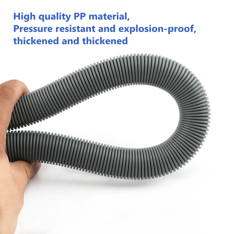 1Pc I.D 20/25mm Washing Machine Dishwasher Drain Waste Hose Extension Pipe With Bracket Aquarium Multifunctional Drainage Hose