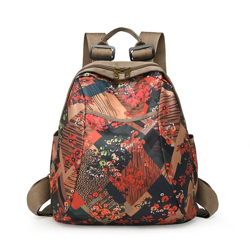 Ethnic Style Women's Printed Nylon Backpack