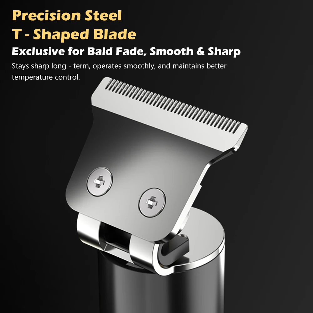 Professional Electric Hair Clipper - Fast Charging Bald Head Trimmer with Oil for Carving Home & Barber Use