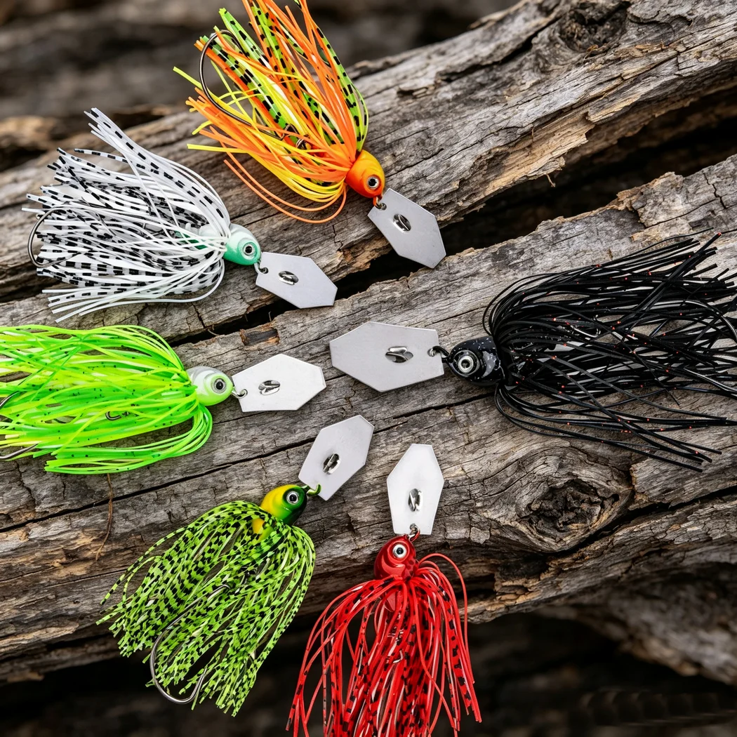 1pc Fishing Lure Chatter Bait Spinner Bait 7G/10G/14G Blade Jig Needle Stinger Dancer Buzzbait Wobbler Chatterbait for Bass Pike