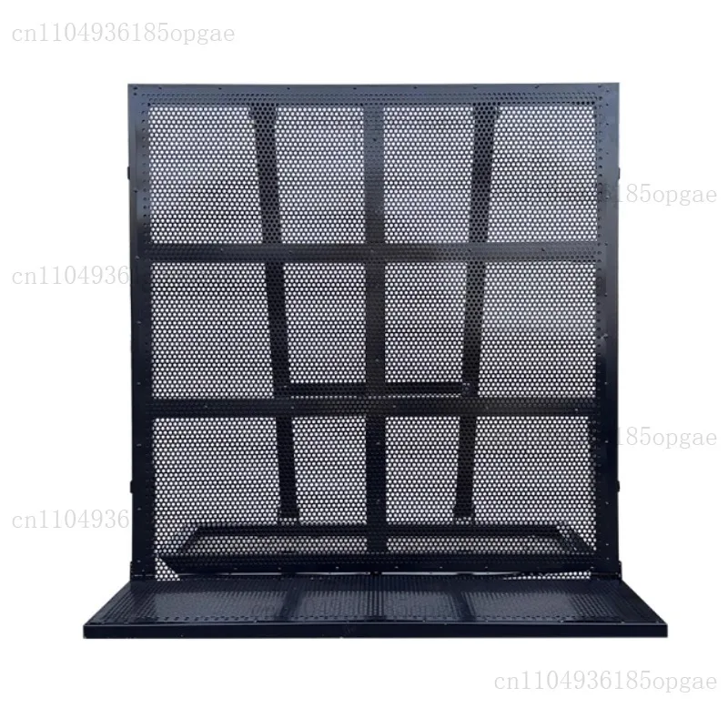 

Черный алюминиевый складной барьер для контроля толпы, портативные концертные барикады