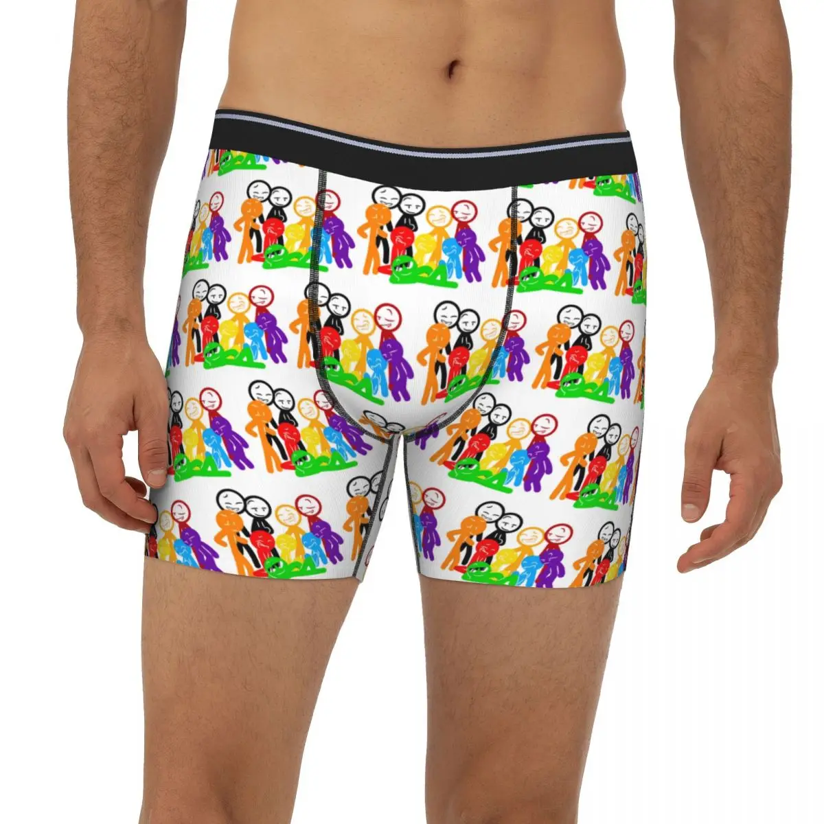 

Alan Becker Alan Becker Stick Figures Long Boxer Underpants Short Male Panties Comfortable Underwear for Homme Boyfriend Gift
