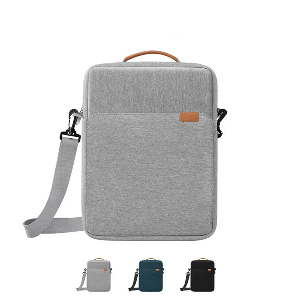 Solid color wear-resistant iPad bag light and thin portable shoulder crossbody portable 13-inch tablet bag