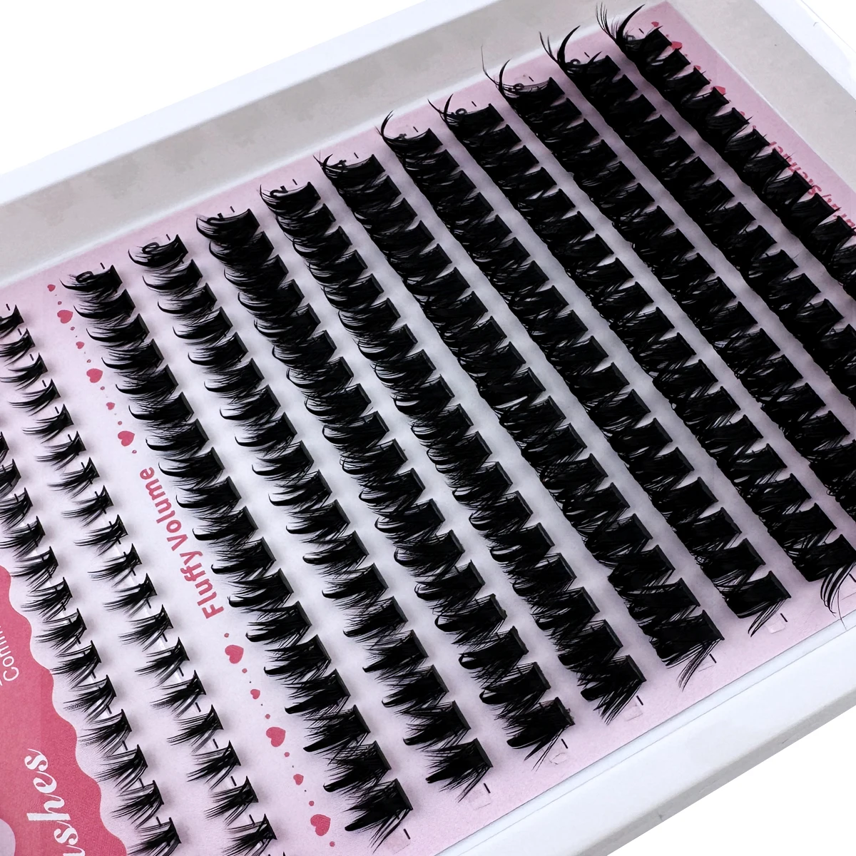 스파이크 60D-300D 속눈썹 6-18mm 속눈썹 스파이크 하부 속눈썹 D/DD 개별 속눈썹 DIY 스파이키 속눈썹 연장 만화 클러스터