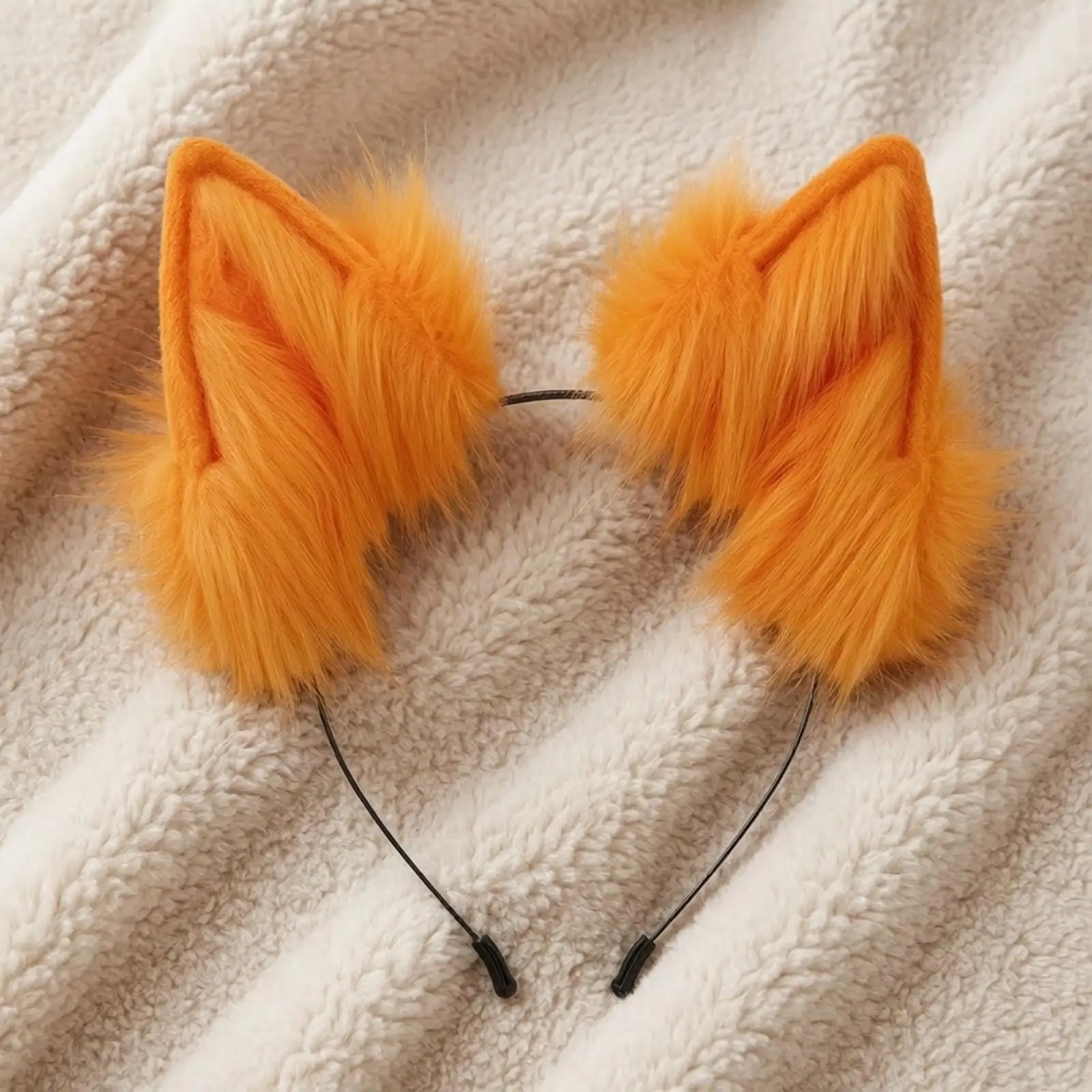 Flexible Headband with Furry Textile | Adjustable flexible band, Animal Ear Headband, for Cosplay