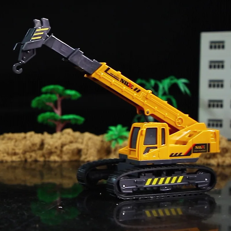 Crane Truck Construction Vehicles Toys Kids Gift Diecast Model Toy Alloy for Boys Kids Birthday Gift B212