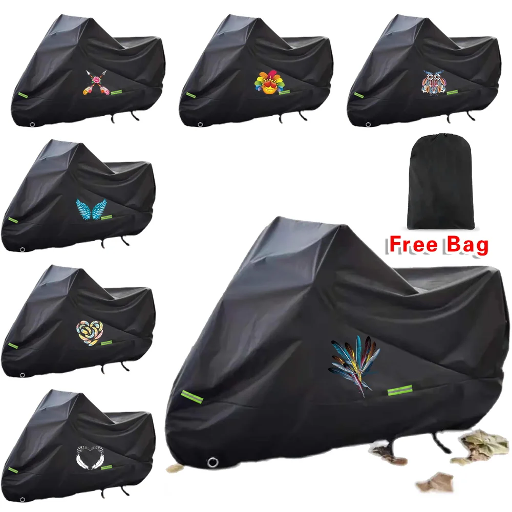 

Motorcycle Cover Wear-resistant Universal Outdoor Bike Rain Dustproof Scooter Sunshade Covers Waterproof Feather Series