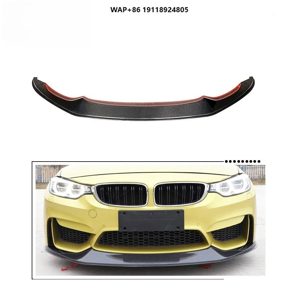 

For B-MW F80 M3 F82 F83 M4 Real Carbon Fiber Front Bumper Lip 2014-2018