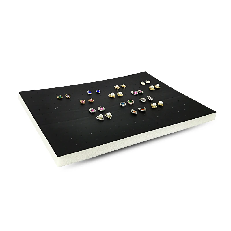 216 Holes Earrings Display Pad Studs Earrings Storage Jewelry Tray Inner Jewelry Box Insert Pad DIY Sponge Mat 33.5*22.5*1cm